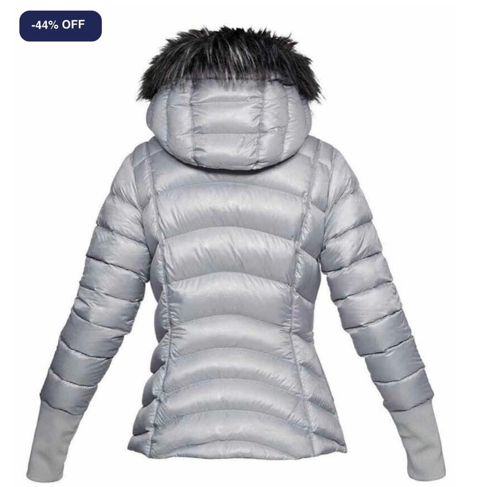 Under Armour Lindsey Vonn Louise Silver Ski Jacket Women’s Small - Picture 4 of 4